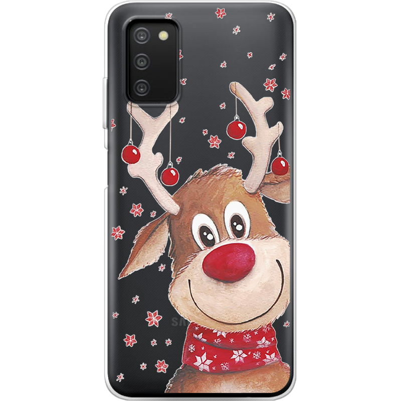 Прозрачный чехол BoxFace Samsung Galaxy A03s (A037) Winter Deer