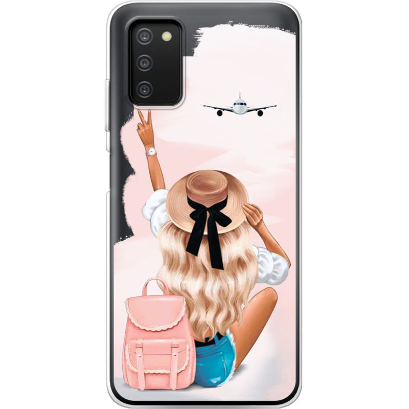 Прозрачный чехол BoxFace Samsung Galaxy A03s (A037) Travel Girl