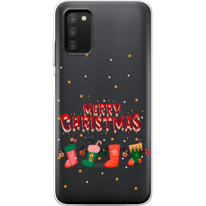 Прозрачный чехол BoxFace Samsung Galaxy A03s (A037) Merry Christmas