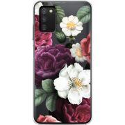 Прозрачный чехол BoxFace Samsung Galaxy A03s (A037) Floral Dark Dreams