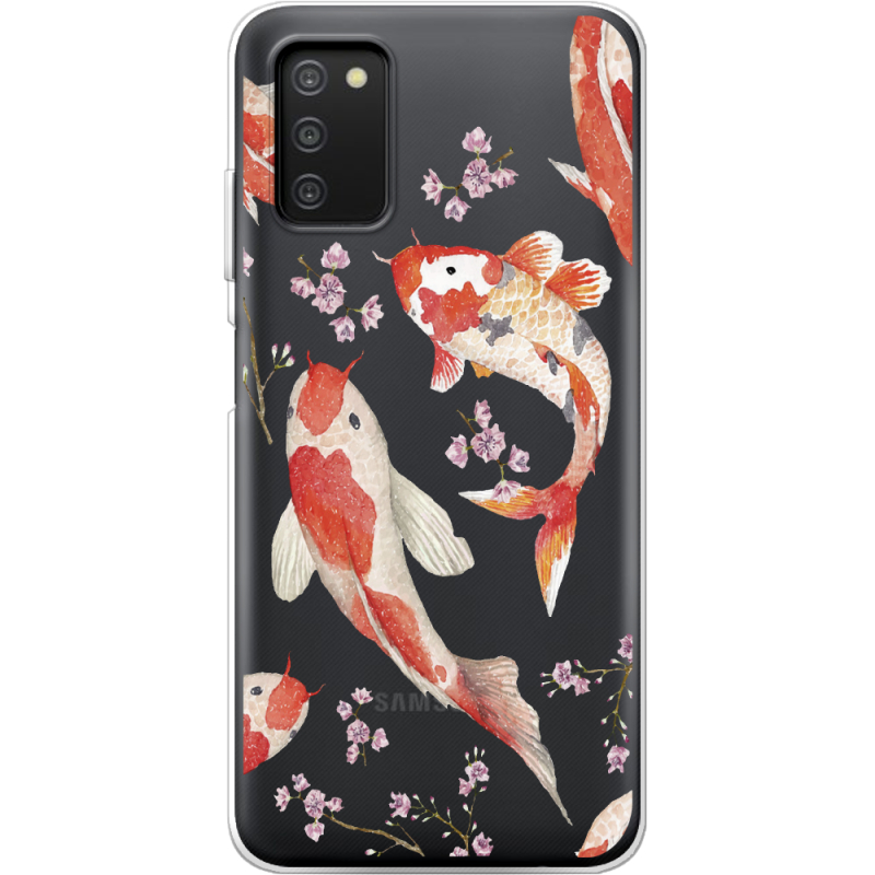 Прозрачный чехол BoxFace Samsung Galaxy A03s (A037) Japanese Koi Fish