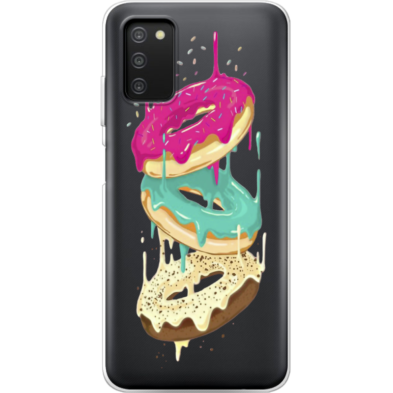 Прозрачный чехол BoxFace Samsung Galaxy A03s (A037) Donuts