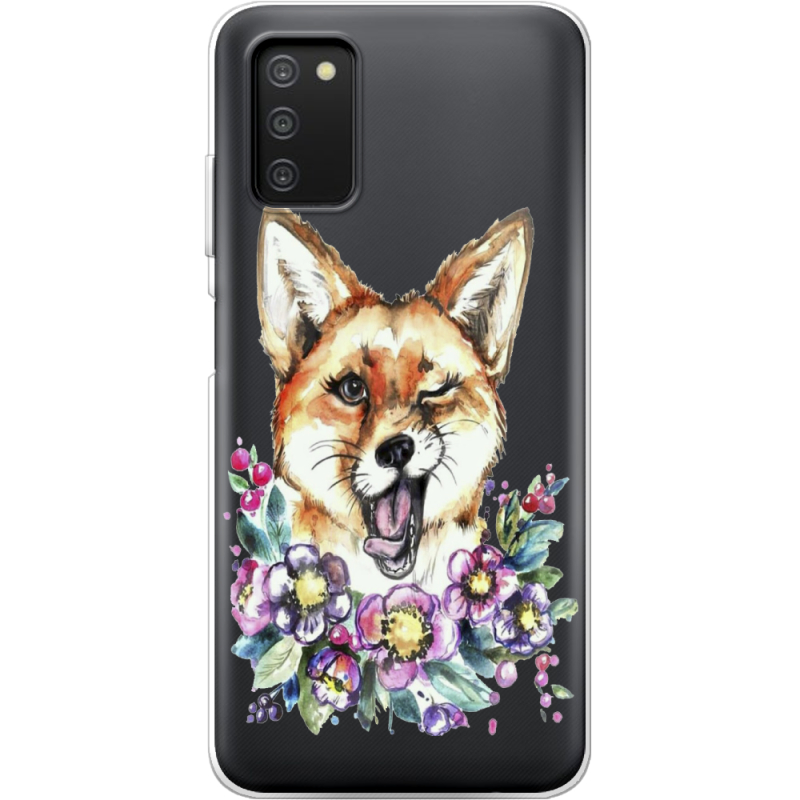 Прозрачный чехол BoxFace Samsung Galaxy A03s (A037) Winking Fox