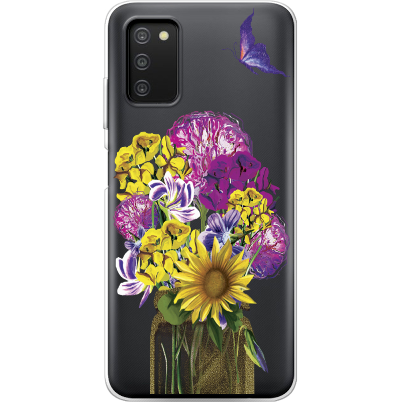 Прозрачный чехол BoxFace Samsung Galaxy A03s (A037) My Bouquet