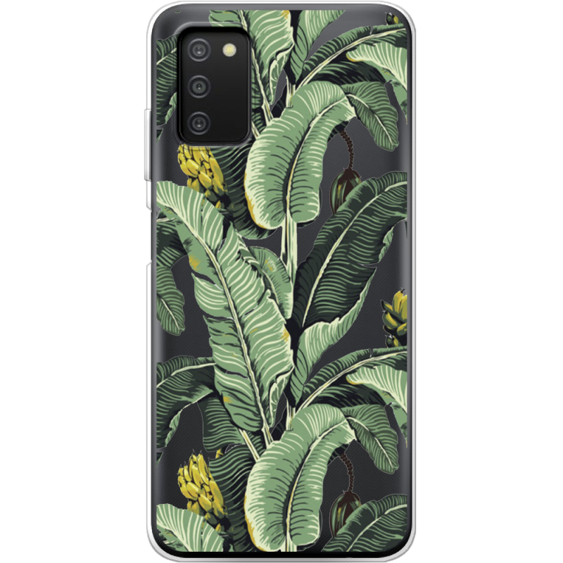 Прозрачный чехол BoxFace Samsung Galaxy A03s (A037) Banana Leaves