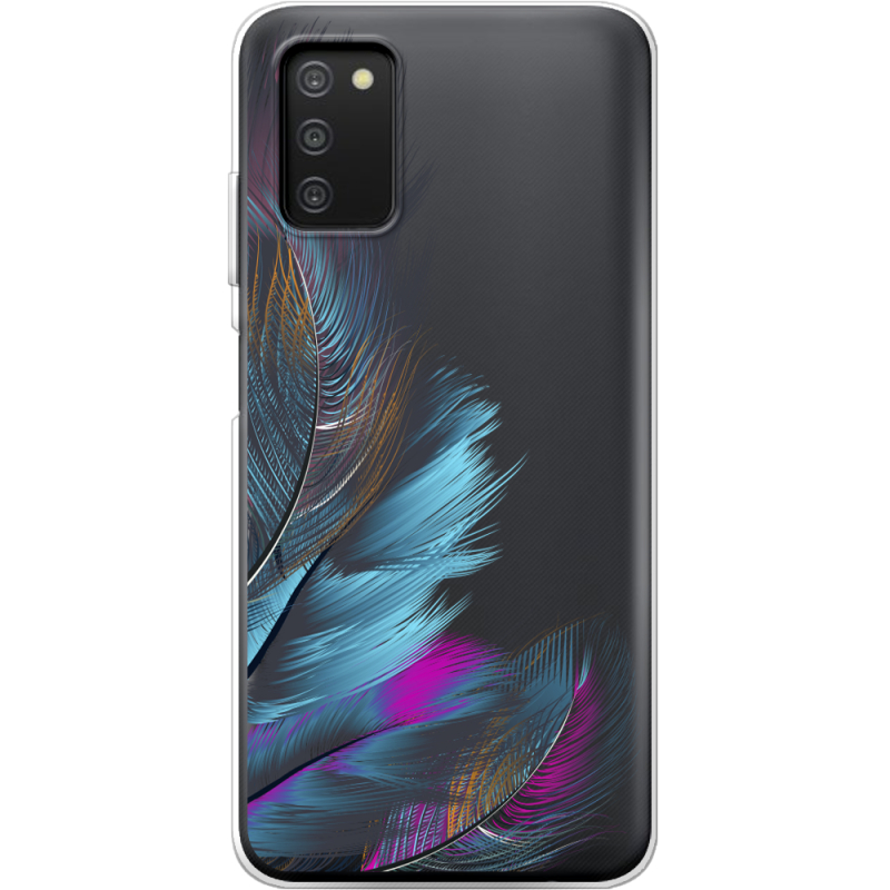 Прозрачный чехол BoxFace Samsung Galaxy A03s (A037) Feathers