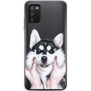 Прозрачный чехол BoxFace Samsung Galaxy A03s (A037) Husky