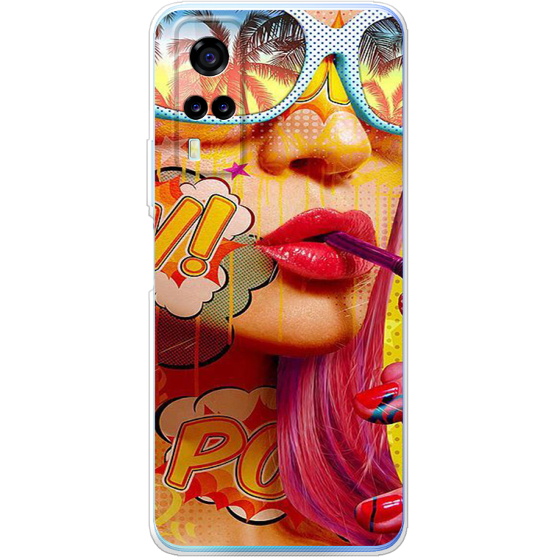 Чехол BoxFace Vivo Y31 Yellow Girl Pop Art