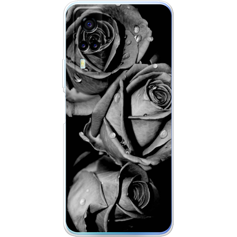 Чехол BoxFace Vivo Y31 Black and White Roses