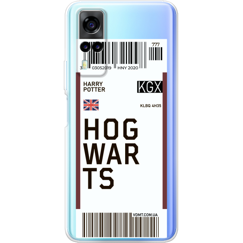 Прозрачный чехол BoxFace Vivo Y31 Ticket Hogwarts