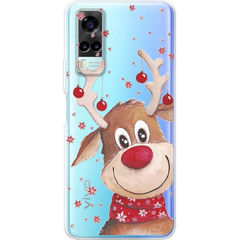 Прозрачный чехол BoxFace Vivo Y31 Winter Deer