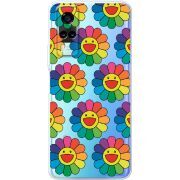 Прозрачный чехол BoxFace Vivo Y31 Hippie Flowers