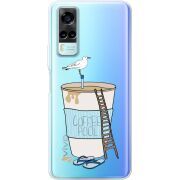 Прозрачный чехол BoxFace Vivo Y31 Segull in Cofee Pool