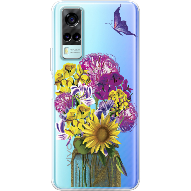 Прозрачный чехол BoxFace Vivo Y31 My Bouquet