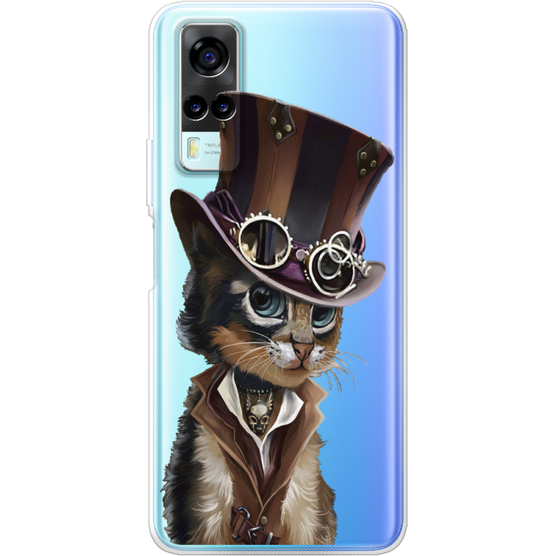 Прозрачный чехол BoxFace Vivo Y31 Steampunk Cat