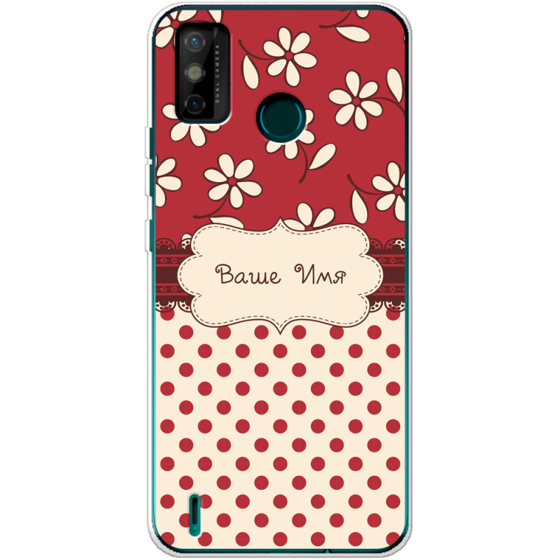 Чехол BoxFace Tecno Spark 6 Go Именной Polka Dots