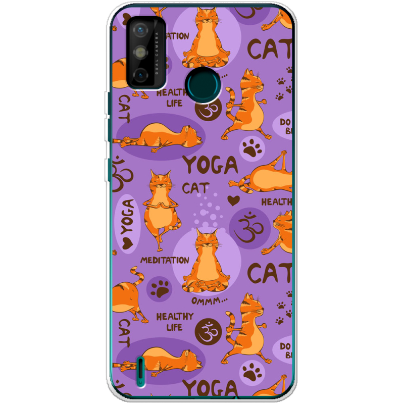 Чехол BoxFace Tecno Spark 6 Go Yoga Cat