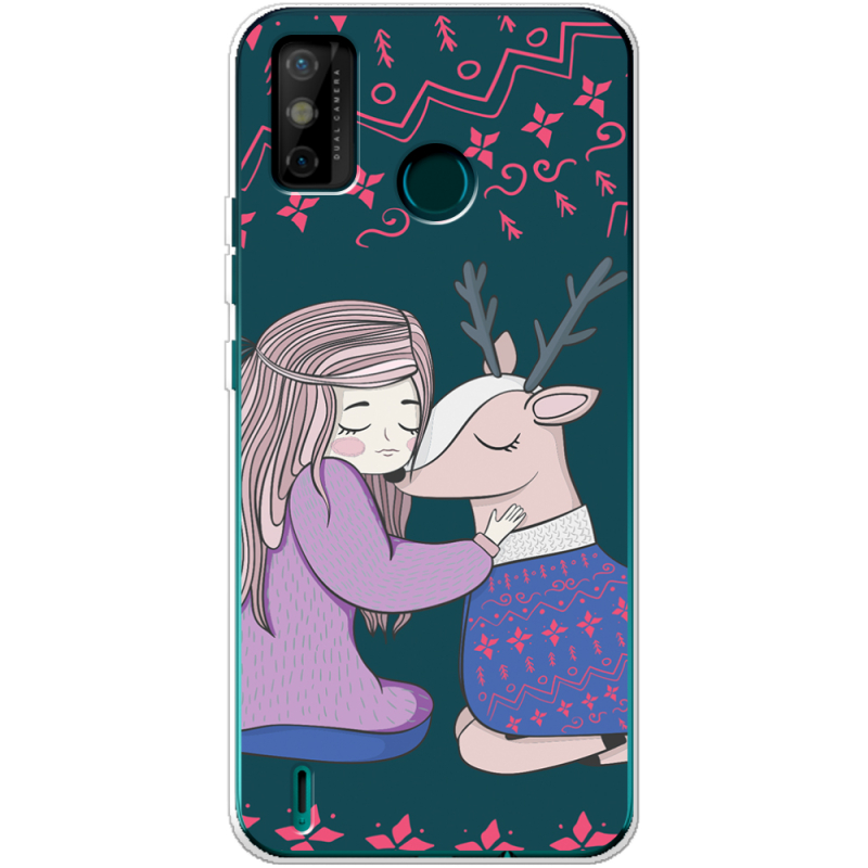 Чехол BoxFace Tecno Spark 6 Go Girl and deer