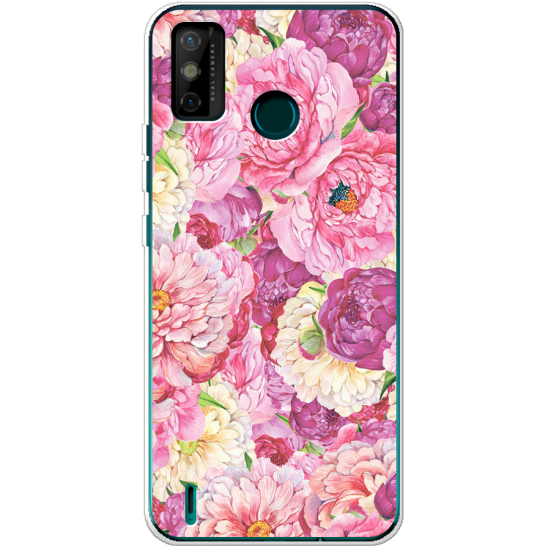 Чехол BoxFace Tecno Spark 6 Go Pink Peonies