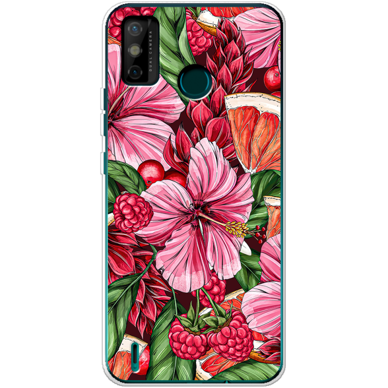 Чехол BoxFace Tecno Spark 6 Go Tropical Flowers