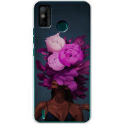 Чехол BoxFace Tecno Spark 6 Go Exquisite Purple Flowers