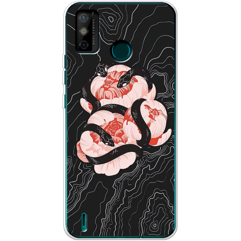 Чехол BoxFace Tecno Spark 6 Go Snake Rose