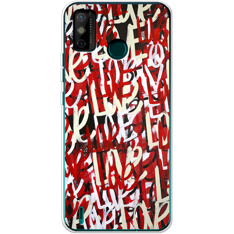 Чехол BoxFace Tecno Spark 6 Go Love Graffiti