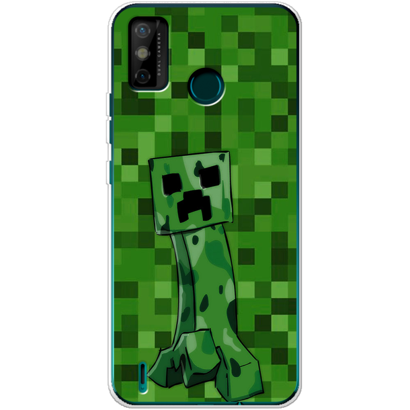 Чехол BoxFace Tecno Spark 6 Go Minecraft Creeper