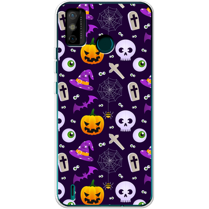 Чехол BoxFace Tecno Spark 6 Go Halloween Purple Mood