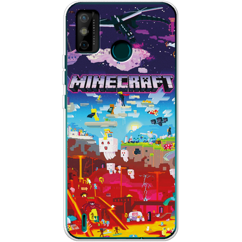 Чехол BoxFace Tecno Spark 6 Go Minecraft World Beyond