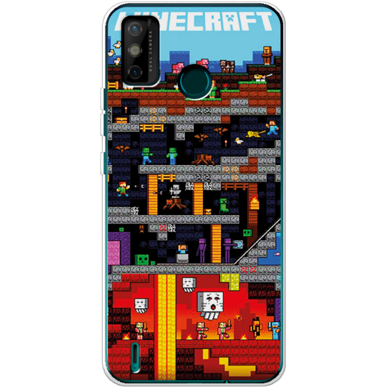 Чехол BoxFace Tecno Spark 6 Go Minecraft Lode Runner