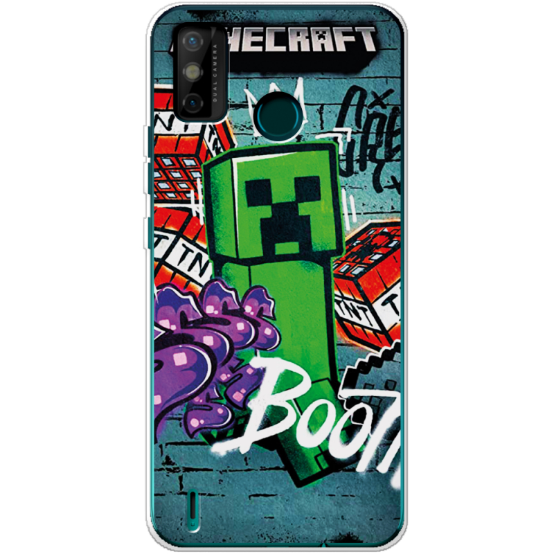 Чехол BoxFace Tecno Spark 6 Go Minecraft Graffiti