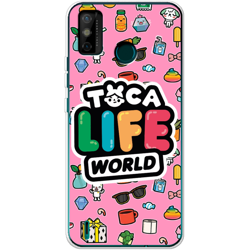 Чехол BoxFace Tecno Spark 6 Go Toca Boca Life World