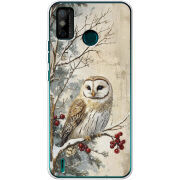 Чехол BoxFace Tecno Spark 6 Go Christmas Owl