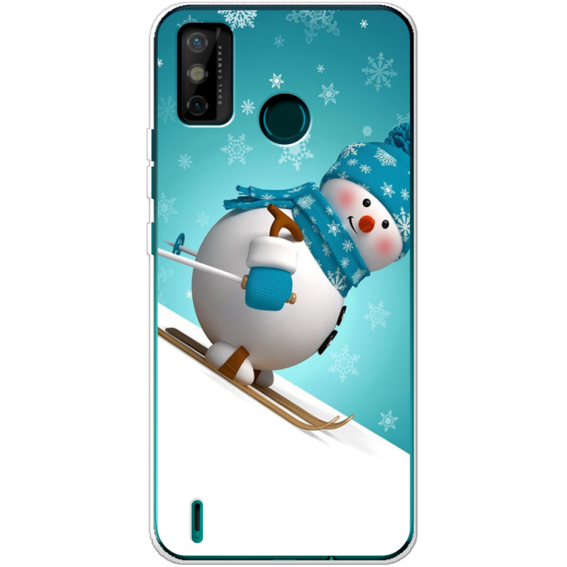 Чехол BoxFace Tecno Spark 6 Go Skier Snowman