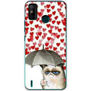 Чехол BoxFace Tecno Spark 6 Go Raining Hearts