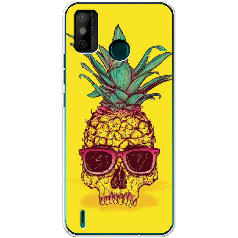 Чехол BoxFace Tecno Spark 6 Go Pineapple Skull