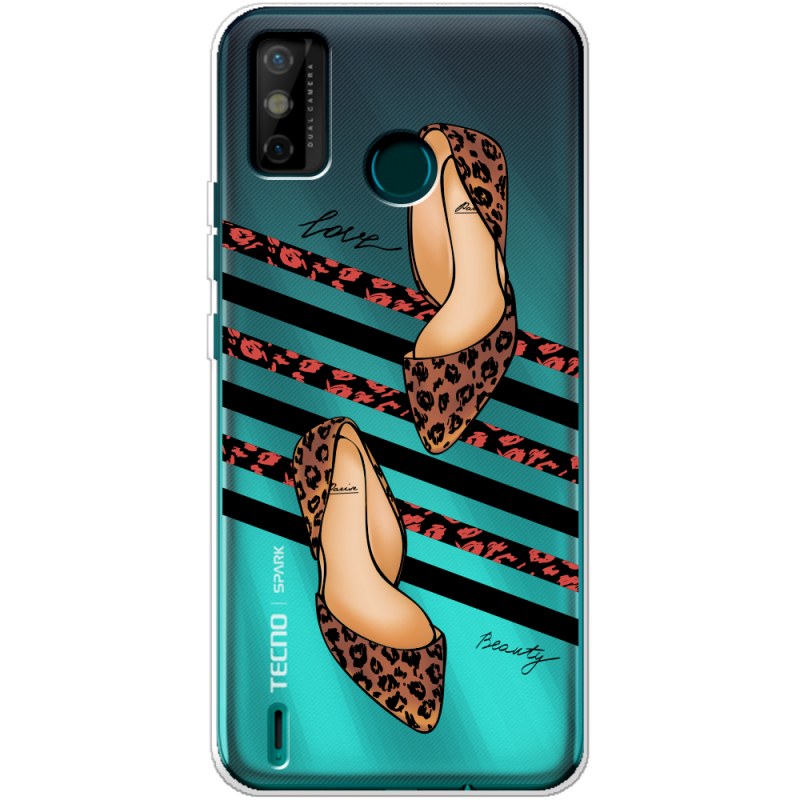 Прозрачный чехол BoxFace Tecno Spark 6 Go Love Beauty