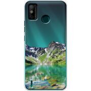 Прозрачный чехол BoxFace Tecno Spark 6 Go Green Mountain