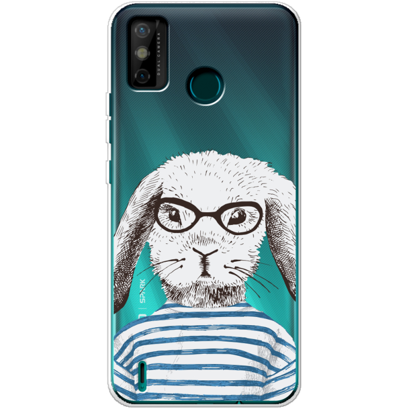 Прозрачный чехол BoxFace Tecno Spark 6 Go MR. Rabbit