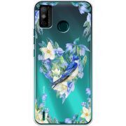 Прозрачный чехол BoxFace Tecno Spark 6 Go Spring Bird