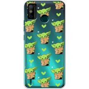 Прозрачный чехол BoxFace Tecno Spark 6 Go Pattern Baby Yoda