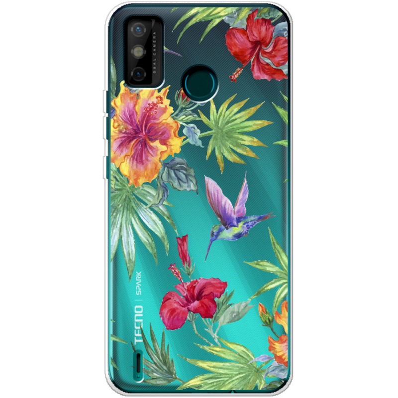 Прозрачный чехол BoxFace Tecno Spark 6 Go Tropical