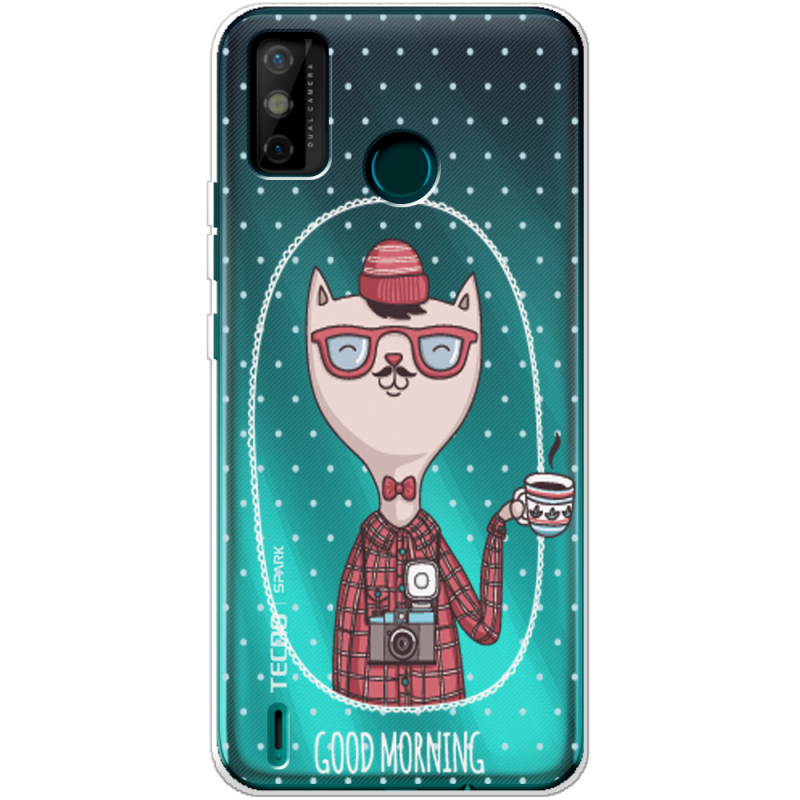 Прозрачный чехол BoxFace Tecno Spark 6 Go Good Morning