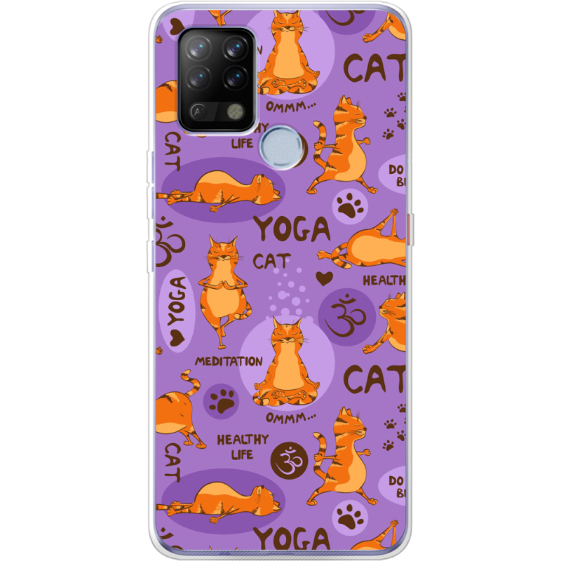 Чехол BoxFace Tecno POVA Yoga Cat