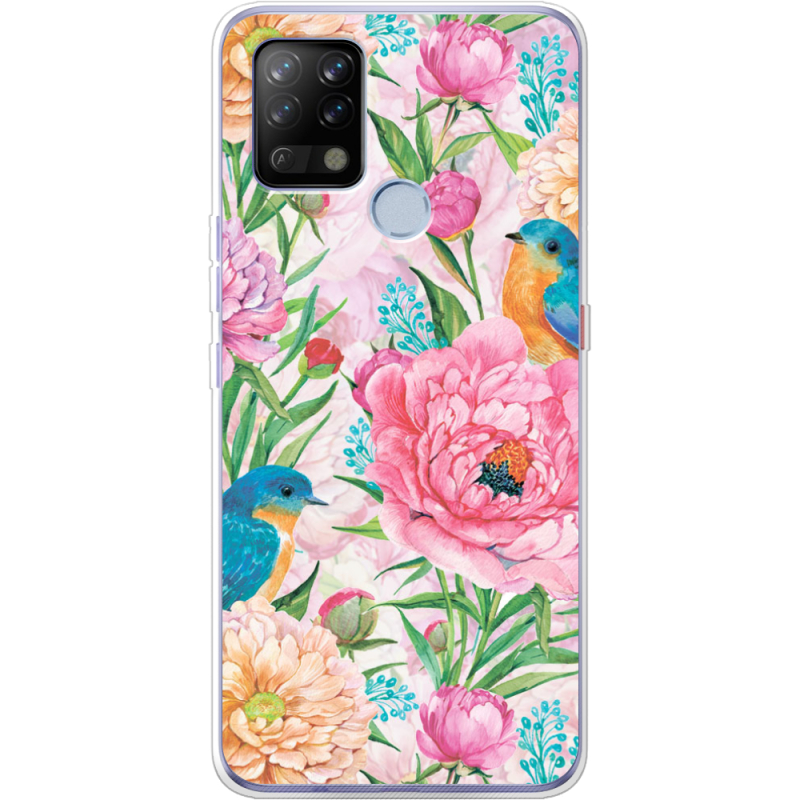 Чехол BoxFace Tecno POVA Birds in Flowers