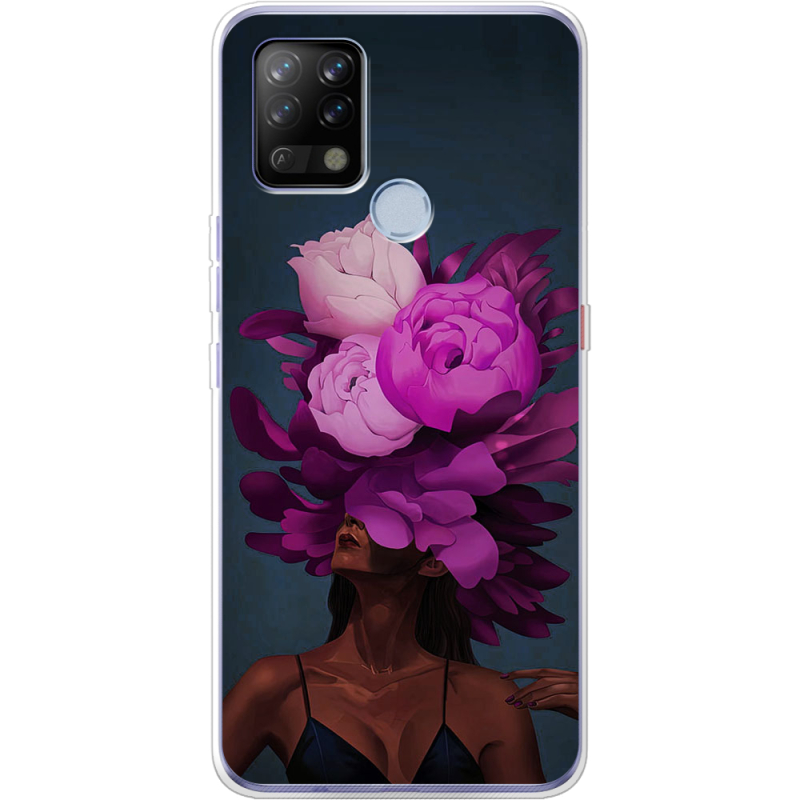 Чехол BoxFace Tecno POVA Exquisite Purple Flowers