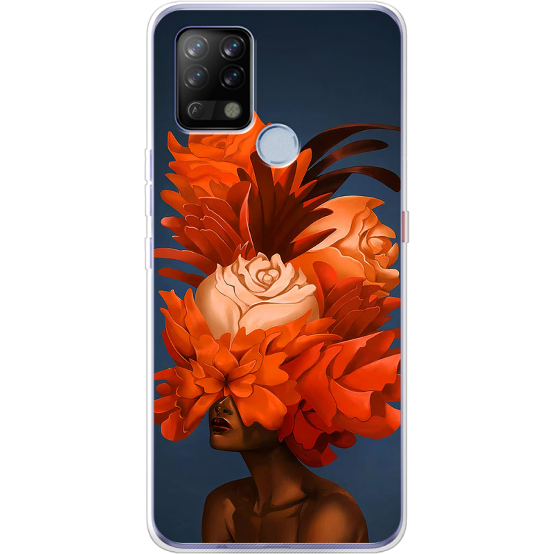 Чехол BoxFace Tecno POVA Exquisite Orange Flowers