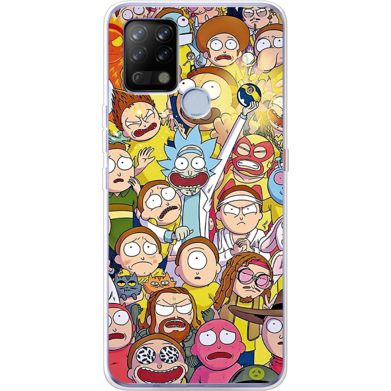 Чехол BoxFace Tecno POVA Rick and Morty