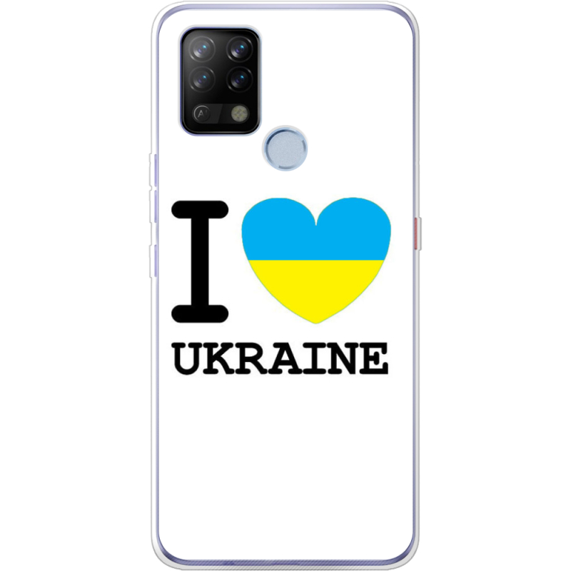 Чехол BoxFace Tecno POVA I love Ukraine